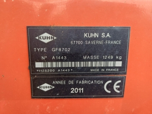 Faneuse Kuhn GF8702