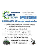 Offre d'emploi décembre 2025